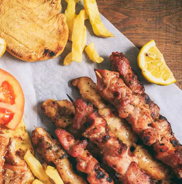 food item - grilled chicken skewers